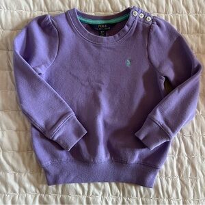 Ralph Laure Polo Puff Sleeve Sweatshirt